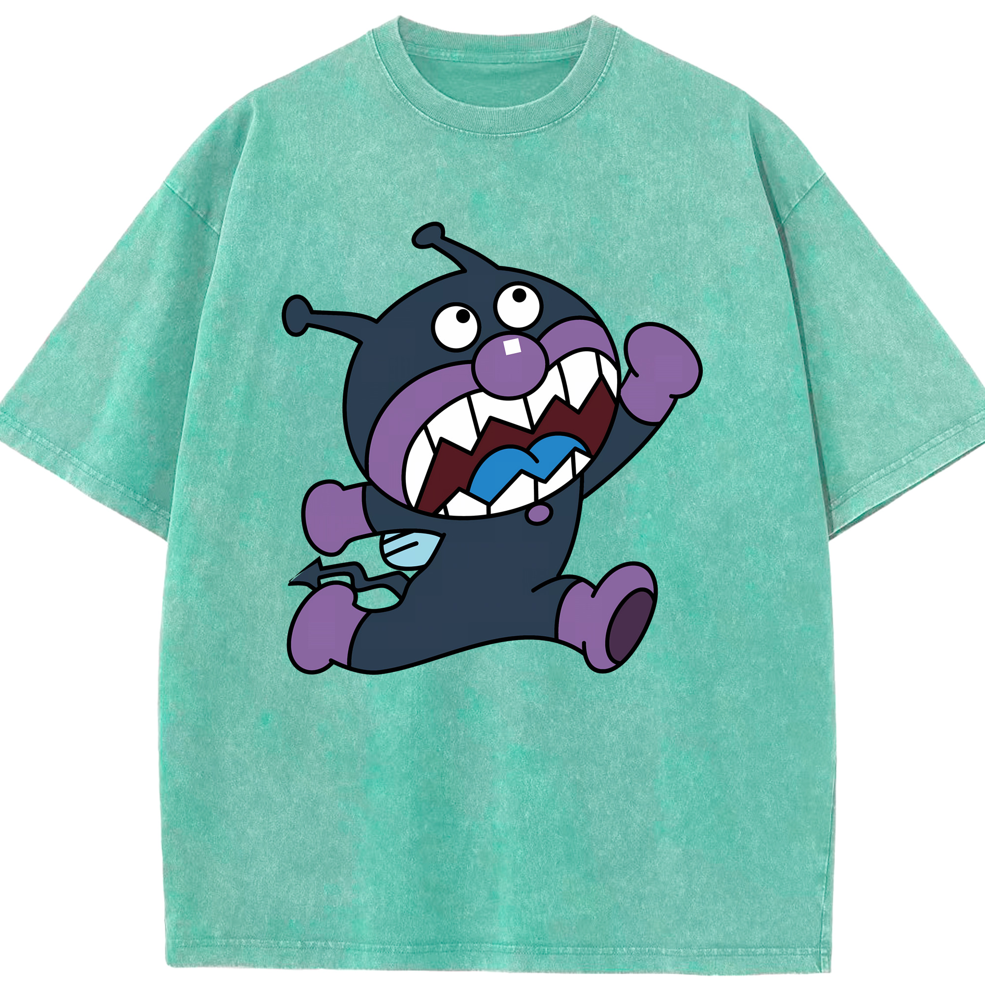 （画像用） アンパンマン Anpanman 綿100% ヴィンテージ風 半袖Tシャツ（フロントプリント）